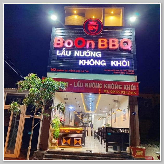 BoOn BBQ - quán lẩu nướng nổi tiếng ở thị xã Hồng Lĩnh 