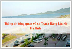 Thông tin tổng quan về xã Thạch Bằng Lộc Hà Hà Tĩnh